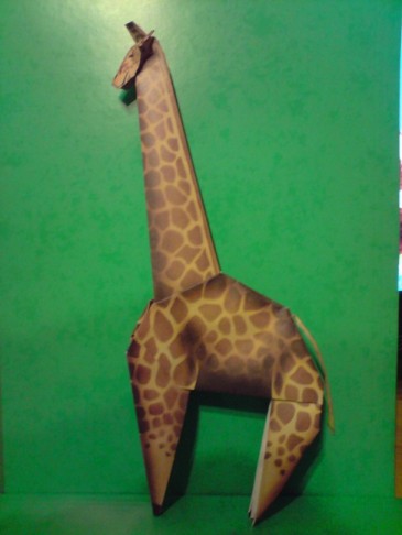 Origamie girafe 01