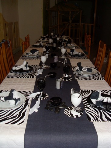 Table thème tigre