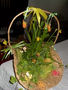 decoration florale paques